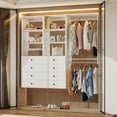 thumbnail image 2 of VivaVista Modern Walk in Closet System with Drawers and Shelves, Built in Closet Organizer Systems for Bedroom, Modular Closet Shelving with Storage Drawers, White Closet Systems for Walk in Closets, 2 of 7