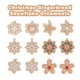thumbnail image 3 of 12 piezas de adornos rústicos de silicona con forma de copos de nieve con forma de pan de jengibre de kockuu, 3 of 6