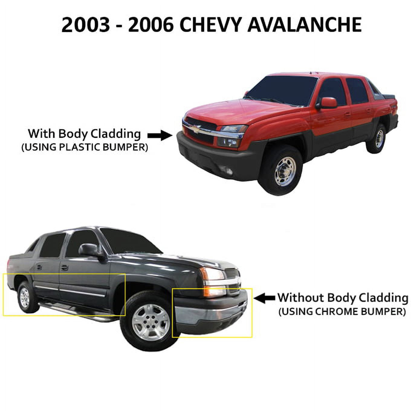 AKKON - For 2003-2006 Chevy Silverado Avalanche Replacement Smoked Headlights Driver/ Passenger Head Lamps Pair