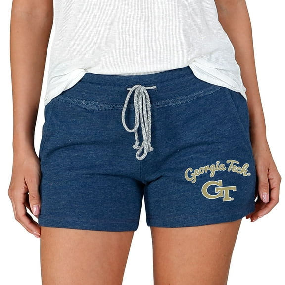 Women's Concepts Sport Navy Georgia Tech Yellow Jackets Mainstream Terry Shorts