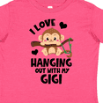 thumbnail image 4 of Inktastic Monkey I Love Hanging out with My Gigi Boys or Girls Toddler T-Shirt, 4 of 5