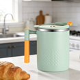 thumbnail image 5 of Clearance Under $6 Light Green Double Wall Vacuum Insulated Coffee Mug, 450ml Stainless Steel Travel Cup with Lid and Handle, 5 of 5