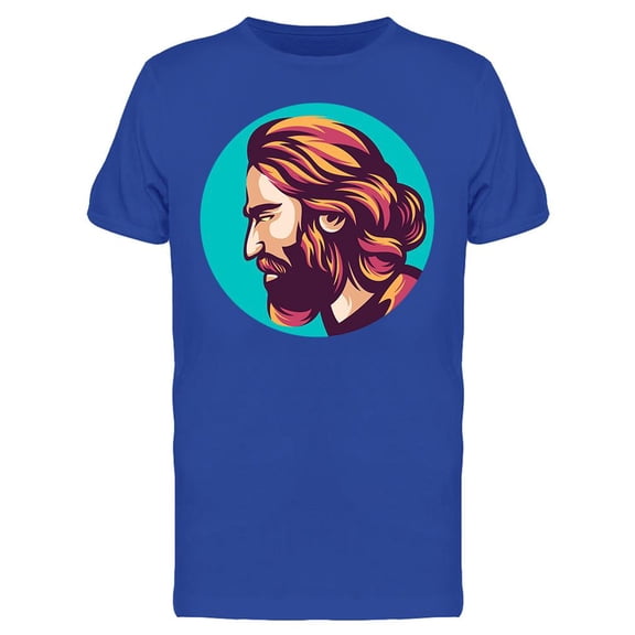 Bearded Man Side View T-Shirt Men -Image by Shutterstock, Male Large