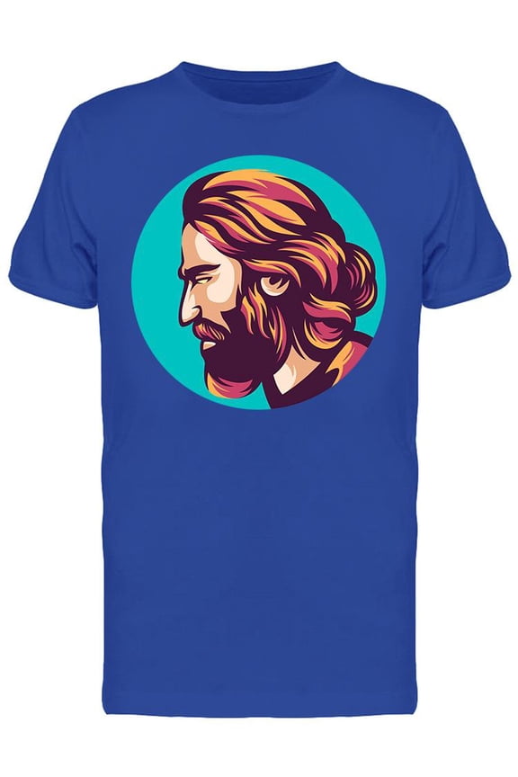 Bearded Man Side View T-Shirt Men -Image by Shutterstock, Male XX-Large