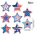 thumbnail image 3 of OutmaxHome 8pcs Independence Day Hanging Star, Star Decorations 4th of July Ornaments for Memorial Day Festival Christmas Tree Decor, 3 of 9