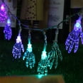 thumbnail image 4 of Vikakiooze Outdoor Halloween Decorations, Halloween Decorations LED Lanterns Ghost Festival Mood Lights Ghost Hand Battery Box Skull Light String, 4 of 6