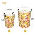thumbnail image 2 of Lsque Snake pattern Laundry Hamper Basket, Tall Woven Rope Hamper Basket for Clothes, Lightweight Storage Basket, Collapsible Waterproof-Medium, 2 of 8