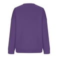 thumbnail image 3 of Women's Crewneck Sweatshirt with Drop Shoulders and Ribbed Cuffs Solid Color Relaxed Fit Top, S-2XL, 3 of 5