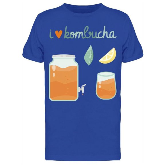 I Heart Kombucha Drawing T-Shirt Women -Image by Shutterstock, Female 3X-Large