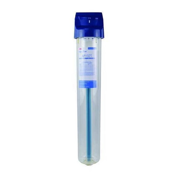 3M Aqua-Pure Whole House Standard Diameter Water Filter Transparent Plastic Housing AP102T, 5530008