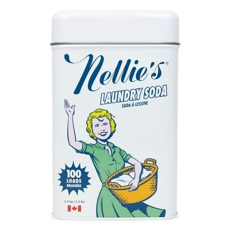Nellie's Non-Toxic Vegan Powdered Laundry Detergent, 100 Loads (3.3lbs) Fresh Scent 100 Load