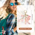 thumbnail image 2 of Uxcell Initial Letter Keychain, Cute Tassel Cherry Blossom Keychain Letter Keychain Charm with Flower Pendant Letter K Pink, 2 of 7