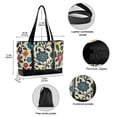 thumbnail image 2 of FORMRS Canvas Laptop Tote Bag for Women with 15.6" Computer Compartments Shoulder Handbag, Vibrant Floral, 2 of 7
