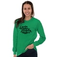 thumbnail image 5 of Cute Cardio Weights Protein Shakes Women's Long Sleeve T Shirt Brisco Brands M, 5 of 6