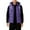 #02 Purple, variant on Busydd Mens Down Vest Solid Color Sleeveless Zipper Fleece Vest for Men Casual Oversized Hooded Mens Vests Outerwear with Pockets 3XL