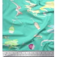 thumbnail image 1 of Soimoi Velvet Fabric Brush Stroke & Wine Glass Bar Print Fabric by Yard 58 Inch Wide, 1 of 3