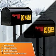 (2 pack) HY-KO 4 Yellow Self-Adhesive Reflective Number 2