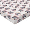 thumbnail image 4 of Ambesonne Zebra Print Fitted Sheet, Exotic Animals Pattern, Twin Size, Peach Dark Grey White, 4 of 5