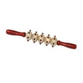 thumbnail image 4 of Wooden Massage Roller Wood Manual Massage Tool for Thigh Abdomen Back 5 Wheel, 4 of 10