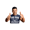 thumbnail image 4 of tees geek The Man Behind The Bump Men's Shirt Funny T-Shirt Humor Novelty Graphic Tees for Men (Small) - Navy, 4 of 4