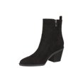 thumbnail image 4 of Sam and Libby Women's Western Features, Low Stacked Heel Boots, Black, Size 8, 4 of 6