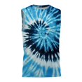 thumbnail image 2 of YunPes ﻿ Boys Tank Tops Sleeveless Crewneck T-shirt Fashion Gradient Tie Dye Athletic Undershirts Summer Kids Quick Dry Sweatshirt Tops, 2 of 5