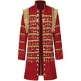 thumbnail image 4 of Frostluinai Men's Vintage Stage Jacket Disco Clubwear Long Coat with Fringe 70s Retro DJ Performance Jacket for Nightclub Party, 4 of 5
