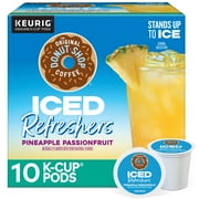 The Original Donut Shop, Iced Refreshers Pineapple Passionfruit Flavor K-Cup Pods, 10 Count