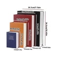 thumbnail image 3 of BotaniNest Secret Book Box Book With Combination Lock Metal Lock Box Real Paper Transfer Book Hollow With Secret Hidden Compartment Combination Lock, 3 of 6