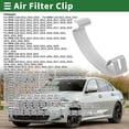 thumbnail image 2 of Abrazaderas de la Caja del Filtro de Aire Unique Bargains para BMW 114d 2013-2015 Número 13711716113 de Metal de Acero de Manganeso Tono Plateado 1 Pc, 2 of 6