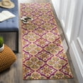 thumbnail image 2 of SAFAVIEH Madison Natasha Geometric Floral Area Rug, Fuchsia/Gold, 6'7" x 9'2", 2 of 6