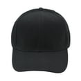 thumbnail image 3 of Toptie Classic Plain Baseball Cap Vintage Baseball Cap Sports Outdoor Mid Profile Cap Wholesale-Black, 3 of 7