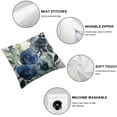 thumbnail image 4 of Nawypu  Watercolor Flowers Throw Pillow Covers 2pcs Roses Peonies Floral Grey White Indigo Blue 2pcs Cushion Cases Decorative Pillow Cases for Couch Sofa Bedroom, 4 of 6