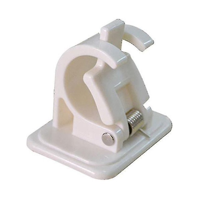 Curtain Rod Holder, White Adhesive Drapery Hook Holders2pcs