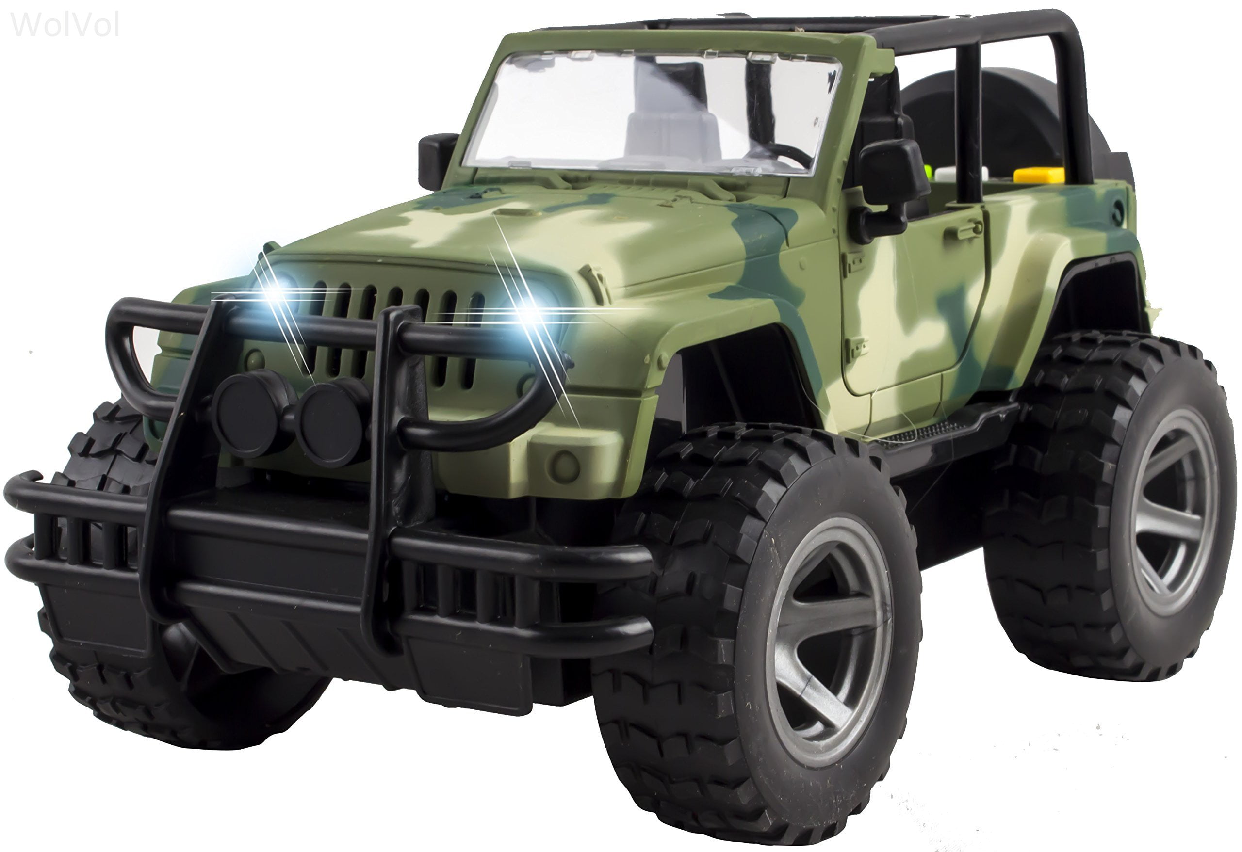 Vokodo Off-Road Military Truck Friction Powered SUV  with Lights and Sounds