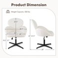 thumbnail image 3 of Costway Chaise Croisée Pivotante avec Hauteur Réglable pour Bureau à Domicile, 3 of 9