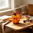 thumbnail image 2 of Mrzvby Fall Decoration and Home Decor,Styles Mini Artificial Pumpkin Table Centerpiece Fall Floral Arrangement With Sunflower Maple Berries For Thanksgiving Halloween Mantel Decor, 2 of 6