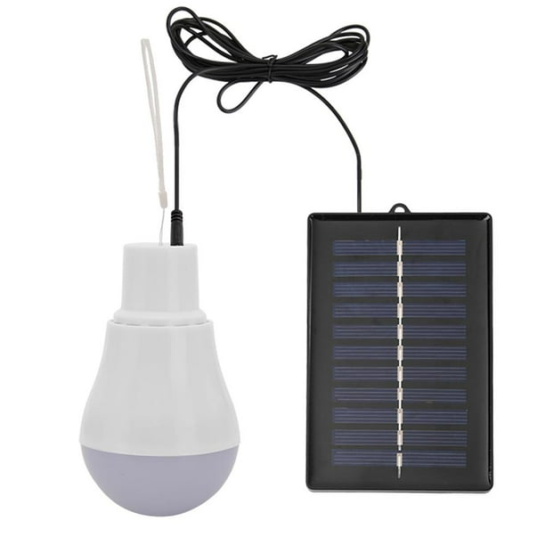 Bombilla solar 5V 15W 300LM Energía portátil Lámpara al aire libre Bajo consumo de energía