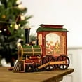 thumbnail image 3 of Christmas Snow Globe Lantern - Santa in Musical Train with LED Glittering,Xmas Gifts, 3 of 6
