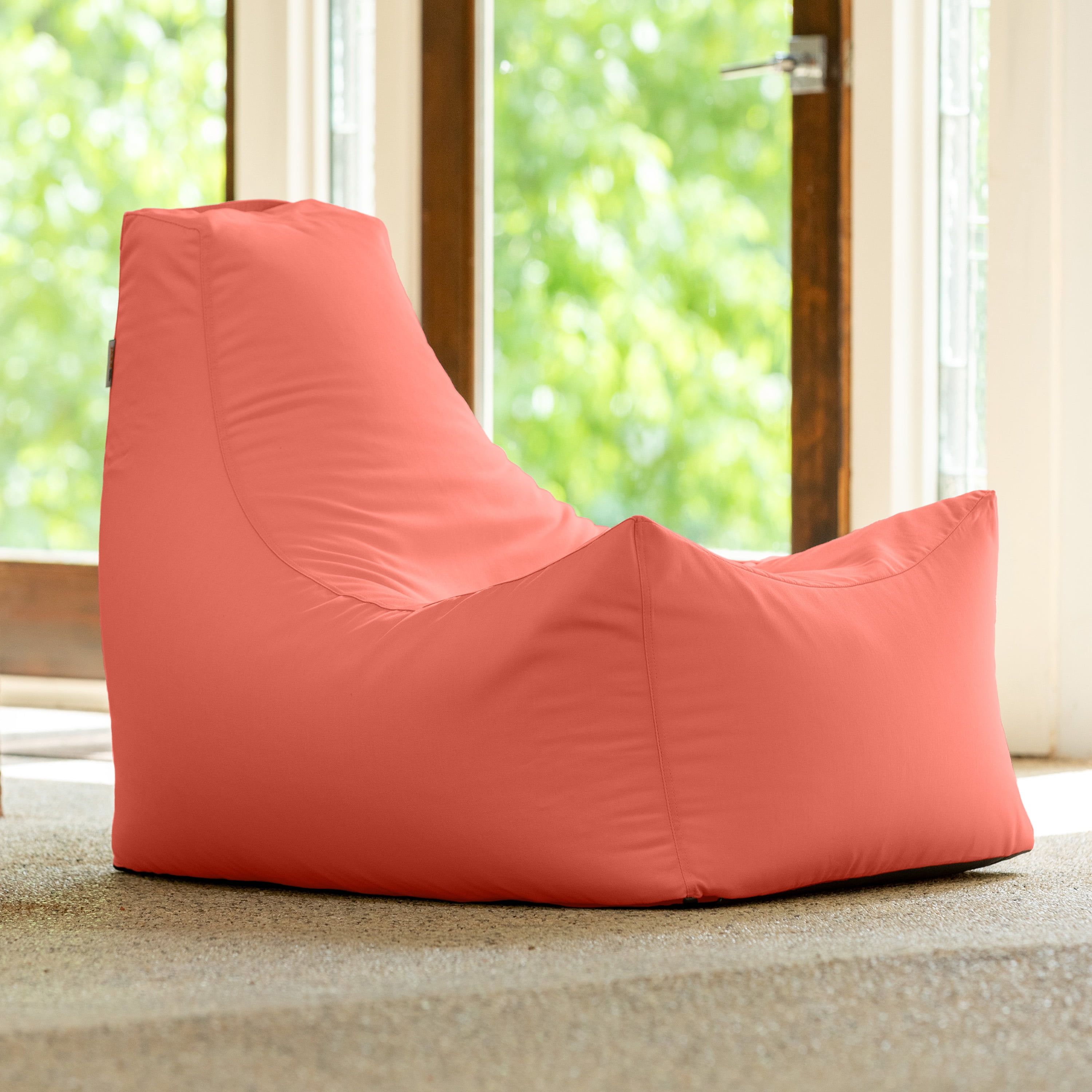 Jaxx Juniper Outdoor Bean Bag Patio Chair & Poolside Lounge, Flamingo Pink Sunbrella