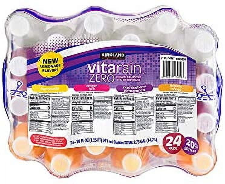 Kirkland Signature Vita Rain Zero Variety: Vitamin Enhanced Water (20 oz, 24 ct)