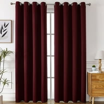 XmhyTop dark red Curtains for Bedroom,132*214cm 1 slice, Window Curtains with Grommet Top, Easy to Install Drapes - Premium Polyester Window Blackout Curtains for Bedroom & Home Decor