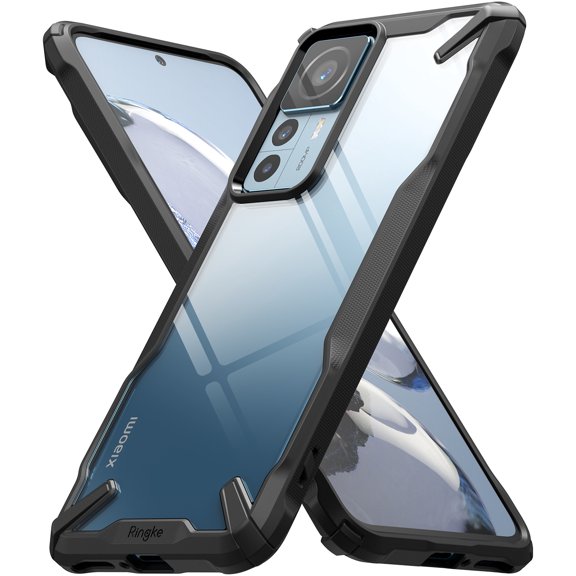 Ringke Fusion-X Compatible with Xiaomi 12T and 12T Pro Case, Anti-Scratch Dual Coating Cover - Black