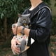 thumbnail image 3 of Greeniant Mochila del portador del perro del paño hecha con la mochila del portador del animal doméstico del pecho delantero resistente y Hábitats y jaulas para animales pequeños Beige l, 3 of 6