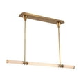 thumbnail image 2 of Kuzco Lighting Lp348148 Edwin 2" Wide Led Linear Pendant - Vintage Brass / Frosted Ribbed, 2 of 5