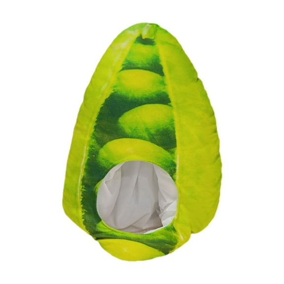 Kuntesetty Cute Vegetable Hat Pea Funny Costume Accessories for Cosplay Dress up Selfie