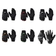 thumbnail image 1 of Becaristey Polyester Motorcycle Glove With Touchscreen Compatibility For Easy Phone 鈥?Breathable Perforations red L, 1 of 6