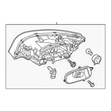 Genuine OE Volvo Composite Headlamp - 31420288 Fits select: 2014-2018 VOLVO S60, 2015-2017 VOLVO V60