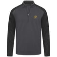 thumbnail image 2 of Men's Levelwear  Charcoal Pittsburgh Pirates Aztec Insignia 2.0 Quarter-Zip Pullover Top, 2 of 3
