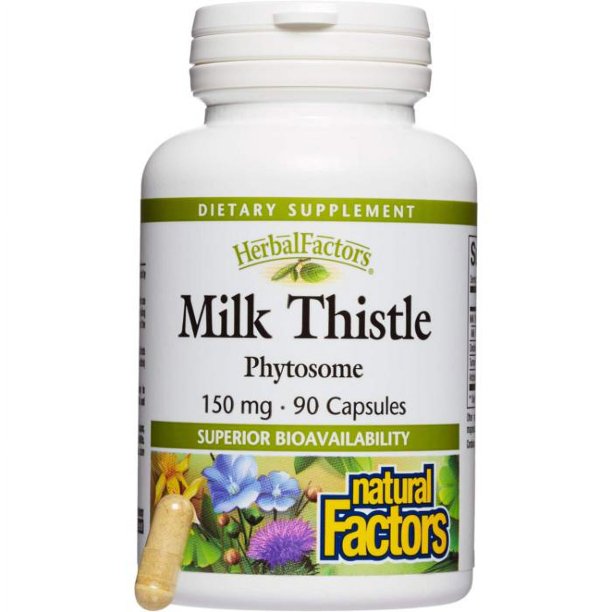 Natural Factors Milk Thistle Phytosome, Herbalfactors, 90 Capsules